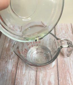 adding oil phase to water phase for anti frizz