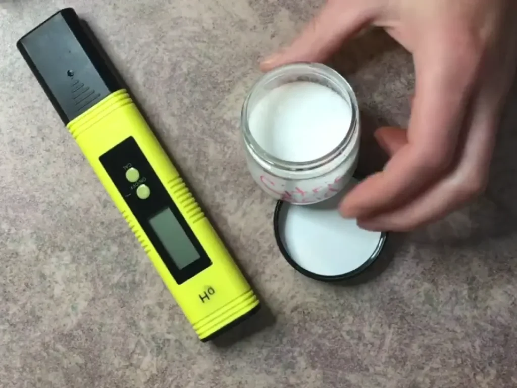 citric acid and pH meter