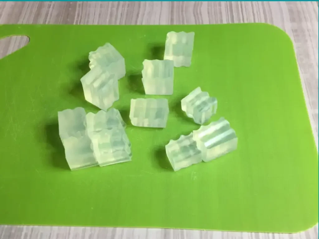 cut up melt and pour soap base