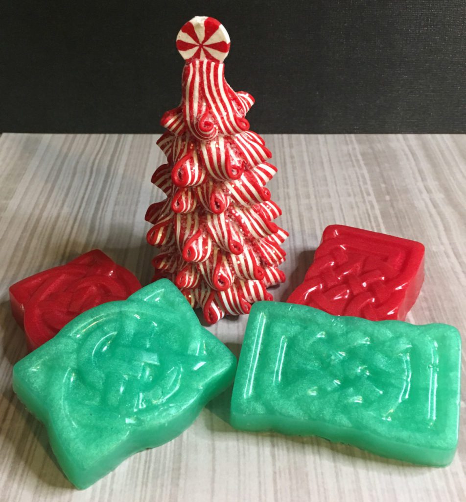 melt and pour soap green and red