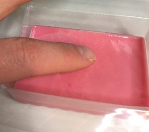 testing layer melt and pour