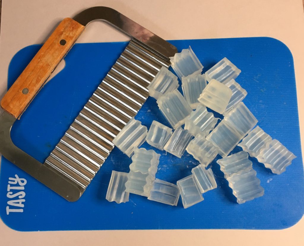 cutting melt and pour soap