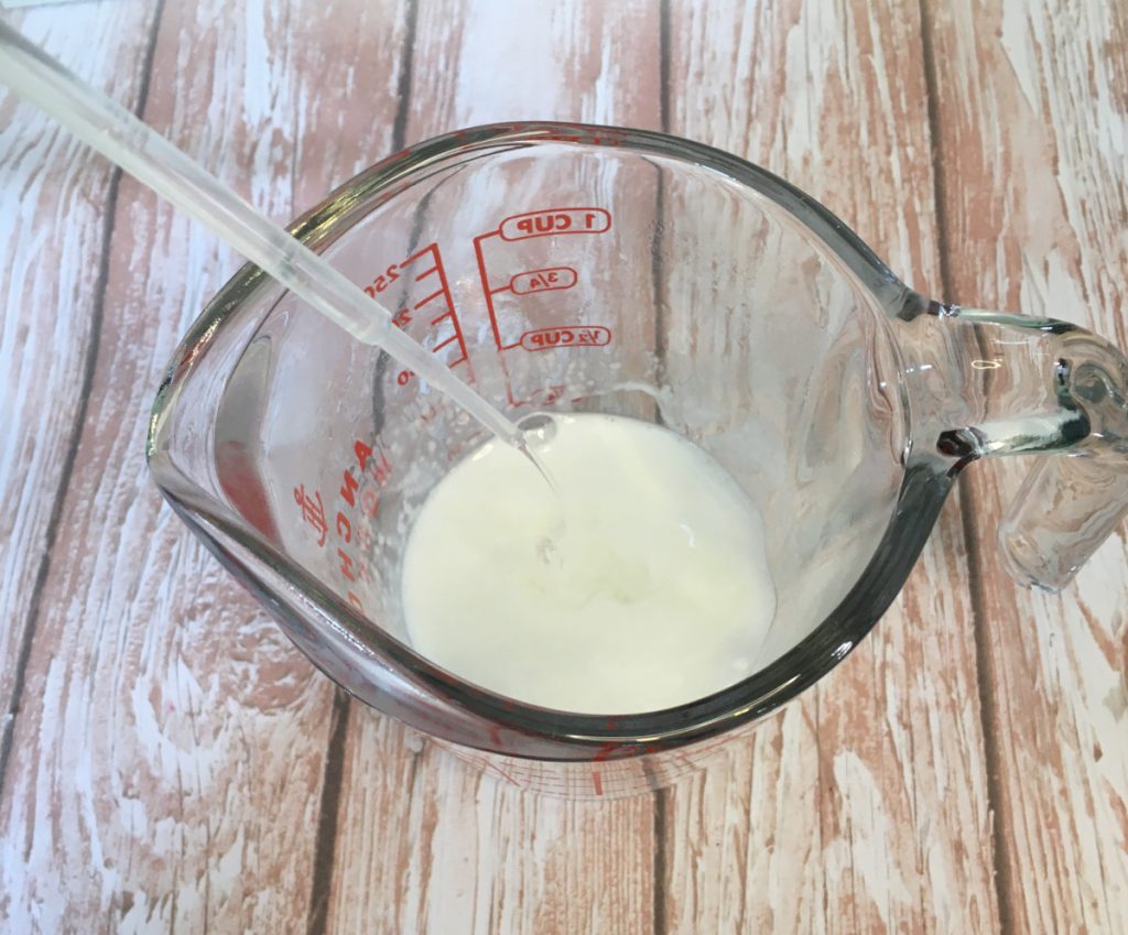 adding fragrance oil to melt and pour truffle soap