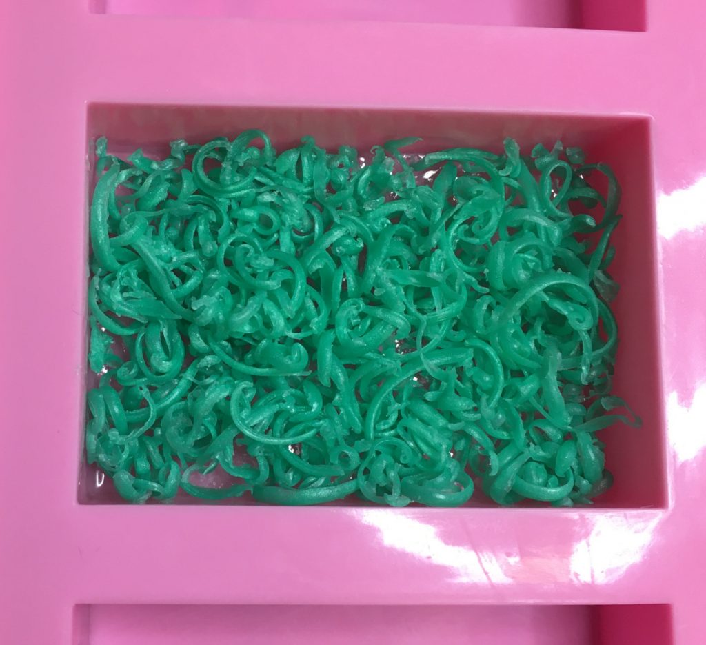 adding grass layer to soap