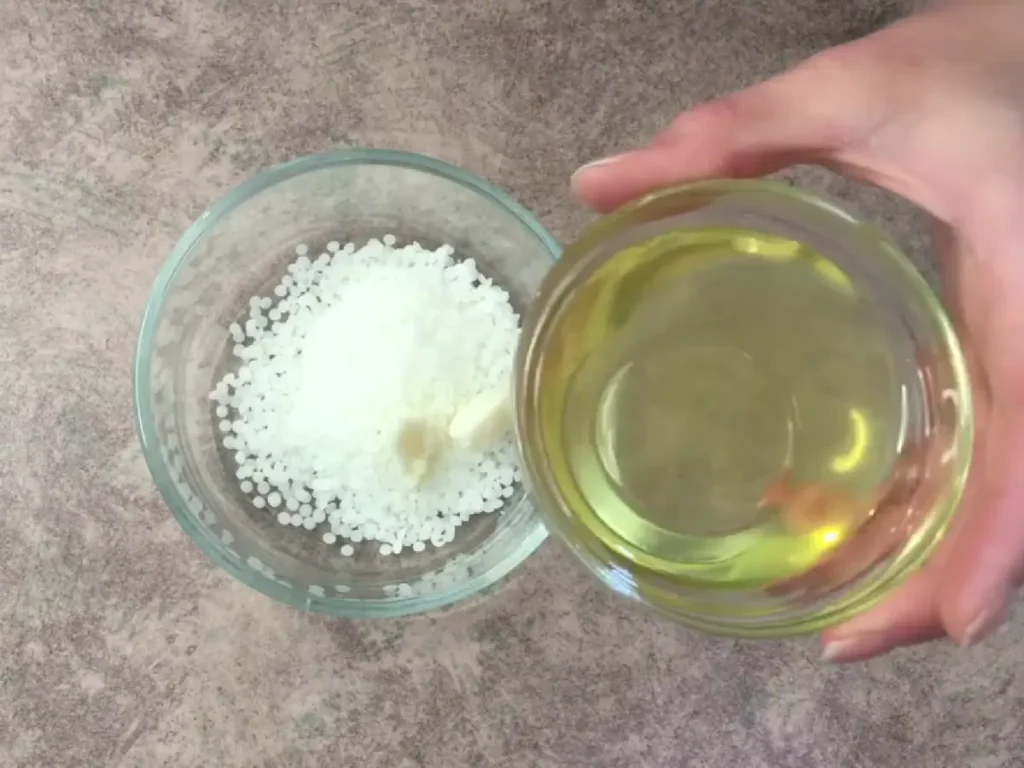 adding heat phase ingredients to a bowl