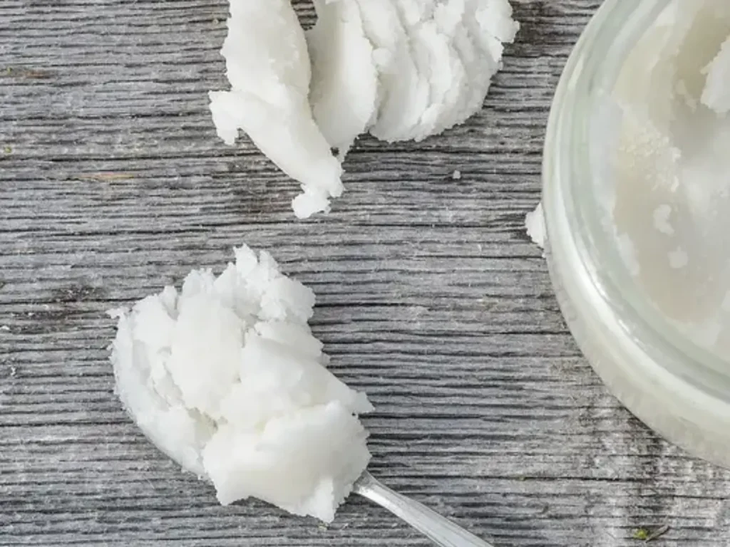 close up of coconut oil