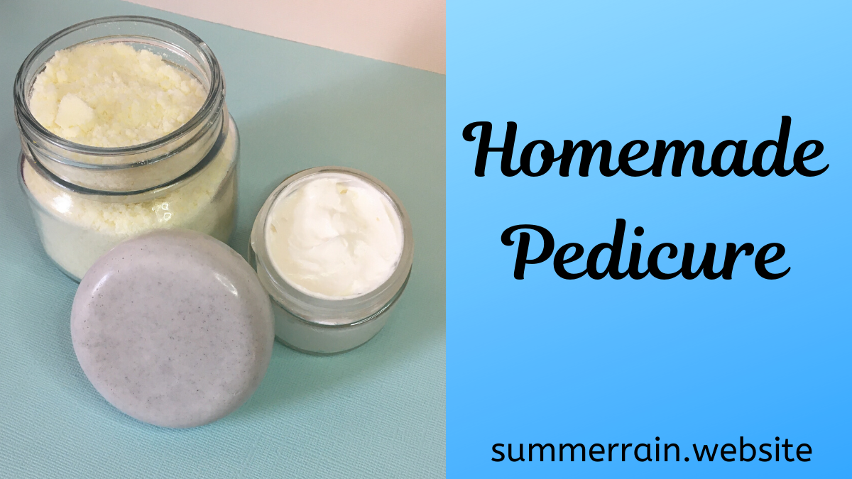 Homemade Pedicure How To Make Foot Soak, Exfoliator and Whipped Pedi Butter