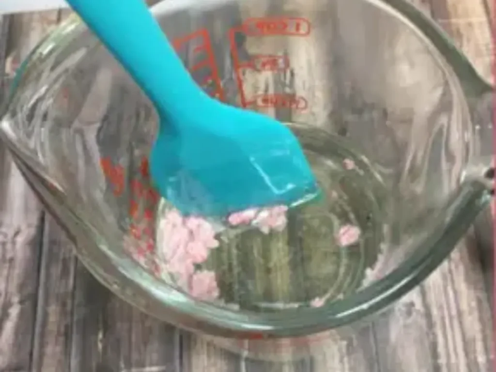 mixing mica into melt and pour soap
