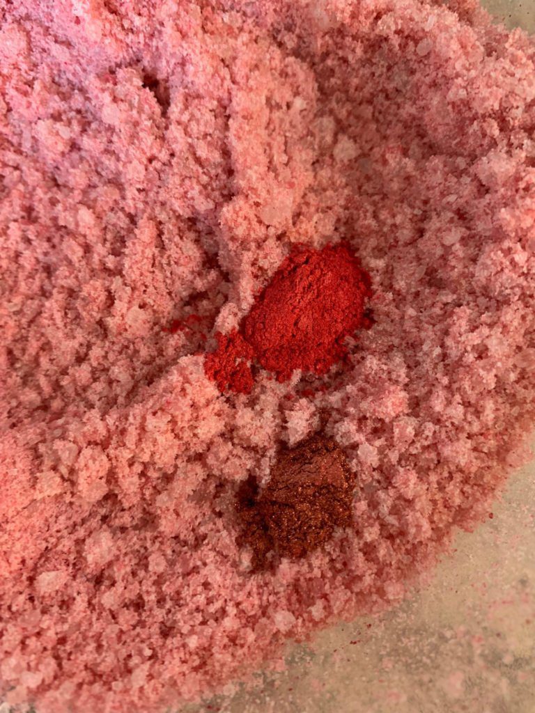mica powder colors used in bath salt