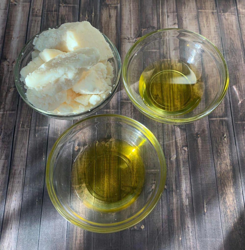 body butter oils mango butter olive oil jojoba oil