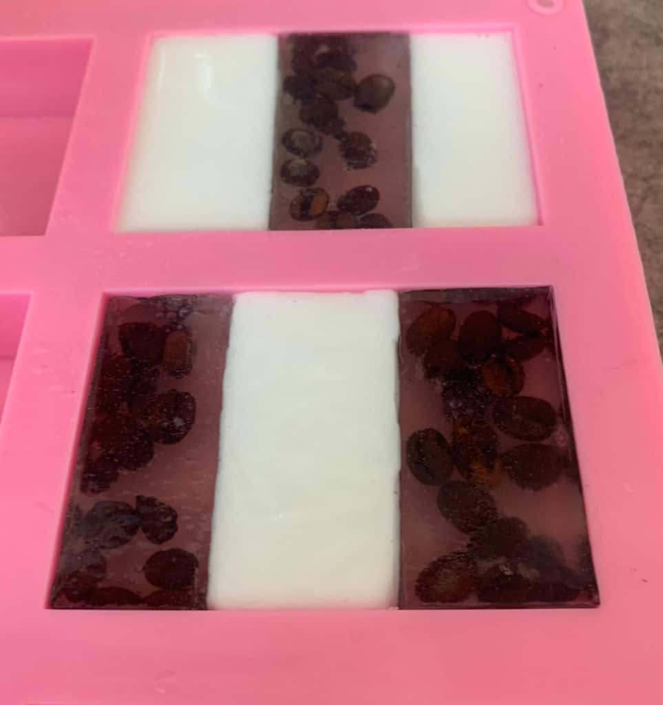 allowing soap to cool