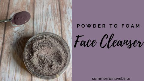 How To Make Powder To Foam Face Cleanser - Summer Rain