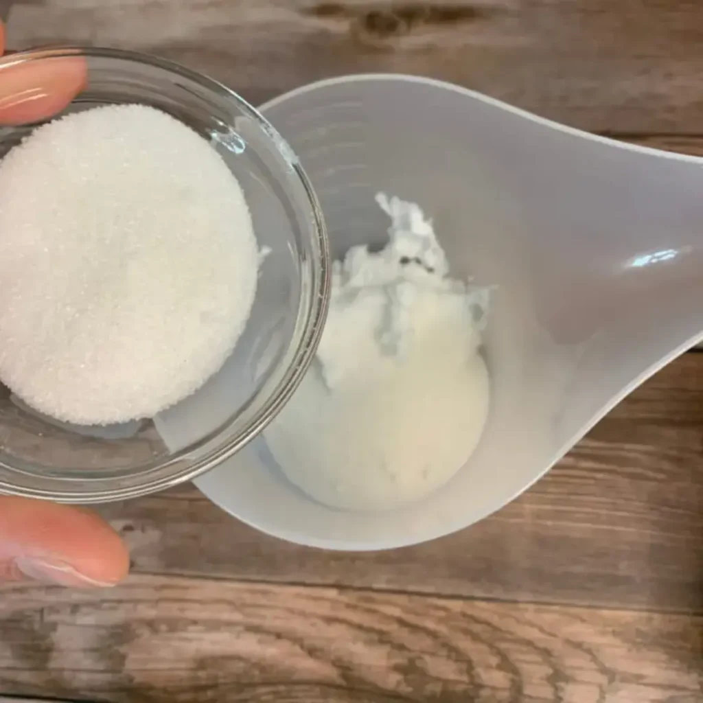 adding sugar to whipped soap base