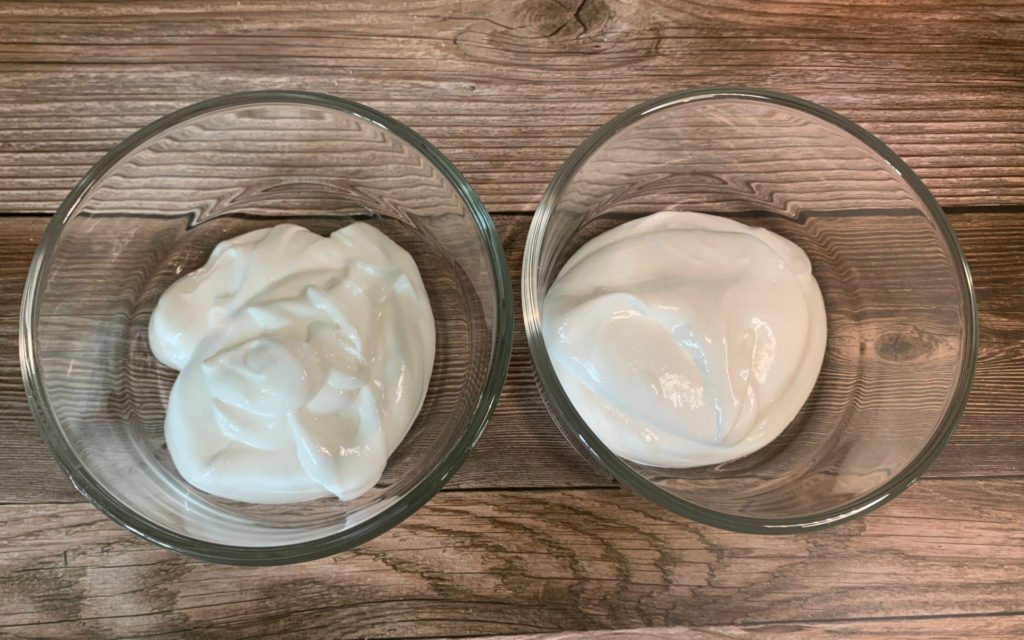 separated whipped soap base