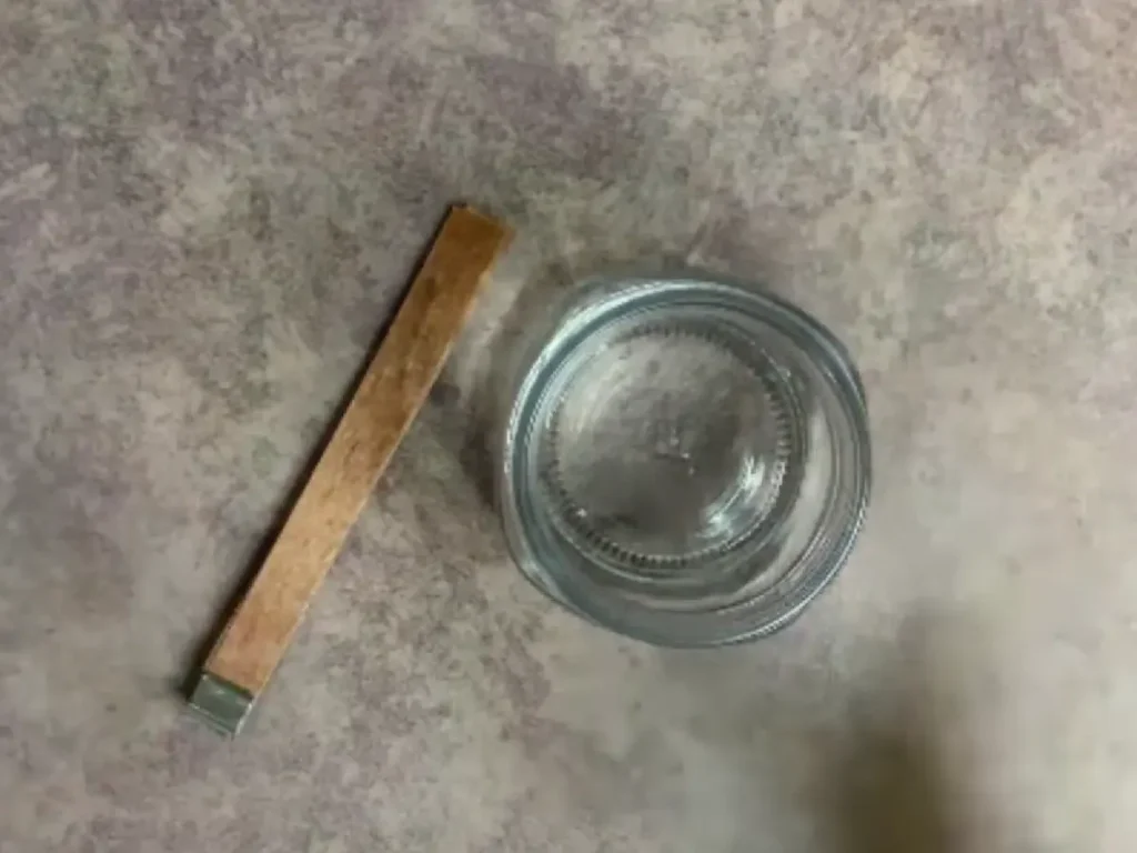 wood wick and mason jar