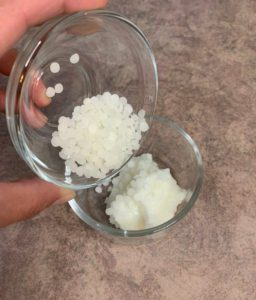 adding beeswax with coconut oil
