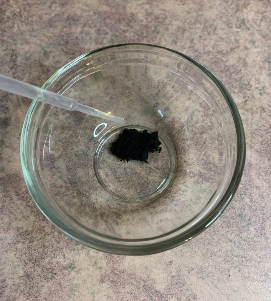 adding witch hazel to activated charcoal