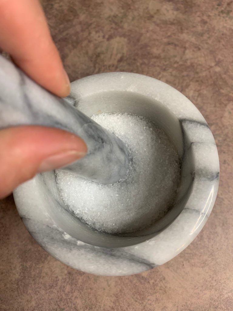 making the salt smaller