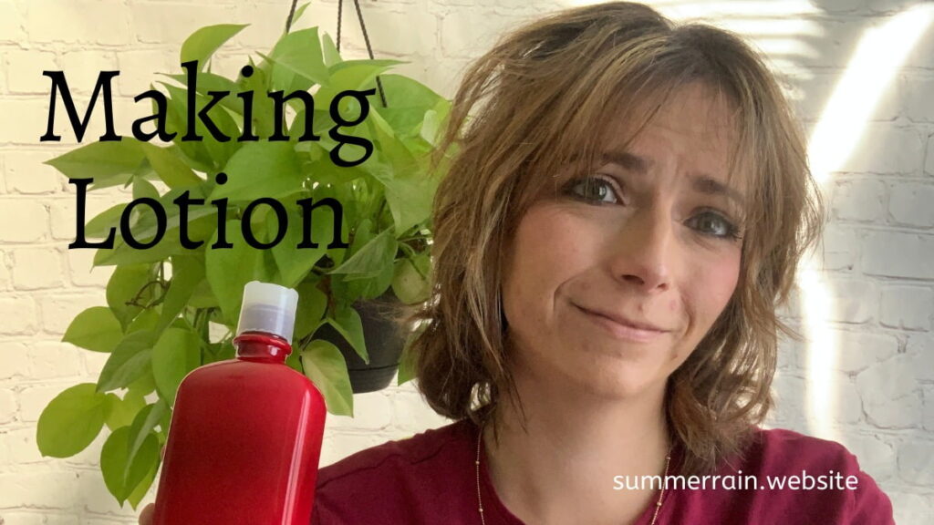 making lotion