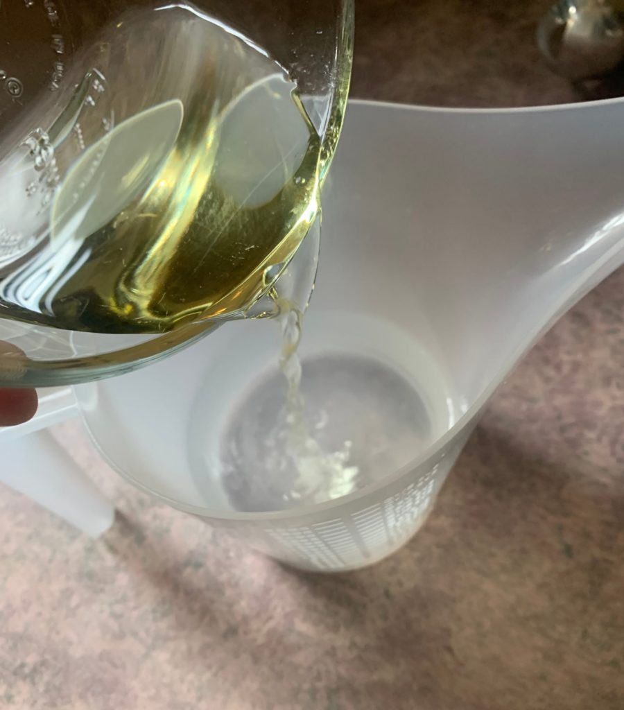 combining oil and water phase
