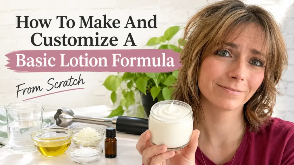 how to make and customize a basic lotion