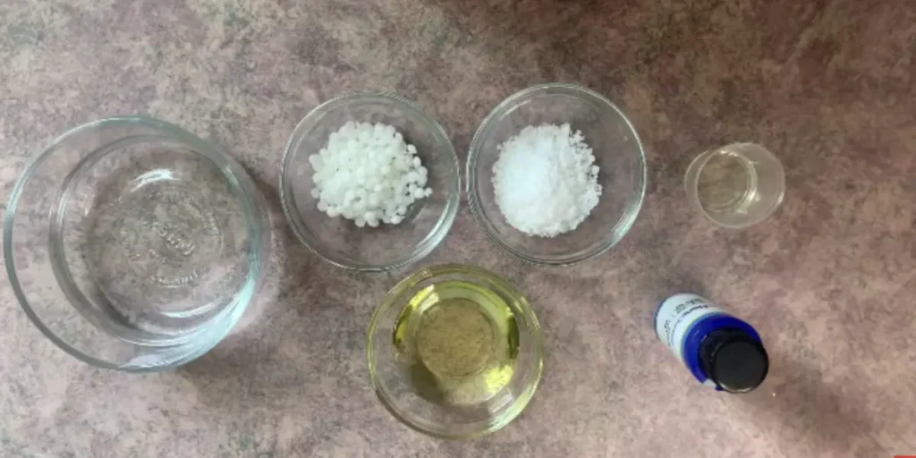 ingredients needed to make a lotion