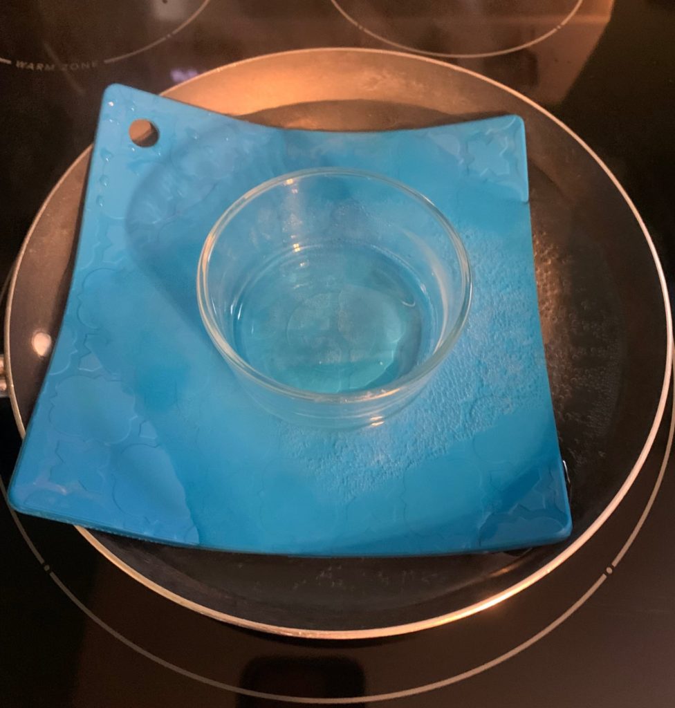 melted beeswax and apricot oil