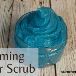 foaming sugar scrub