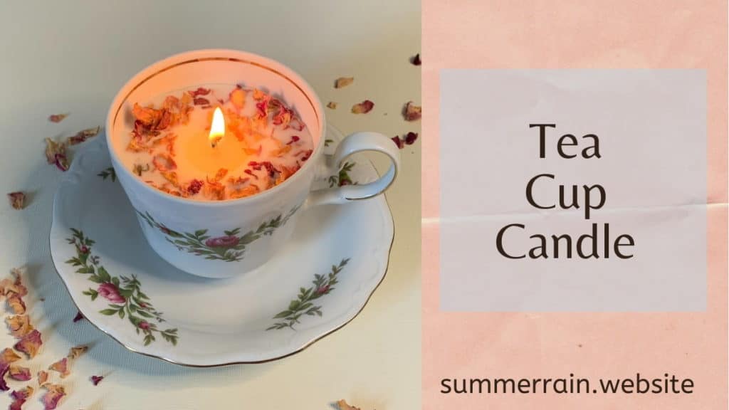 tea cup candle