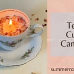 tea cup candle
