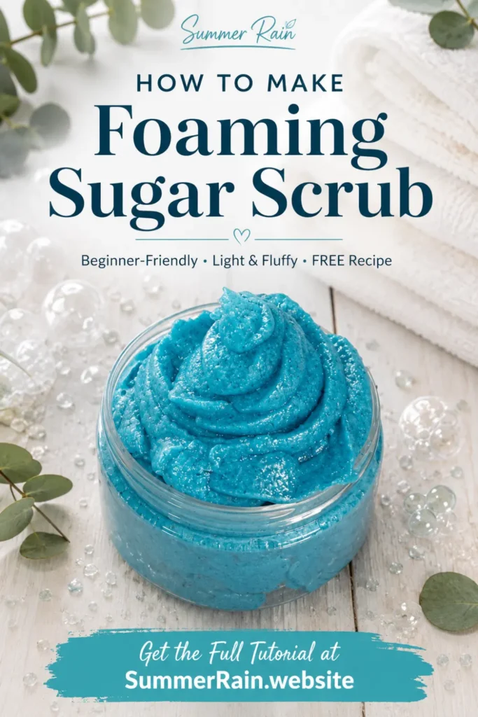 DIY Foaming Sugar Scrub Recipe