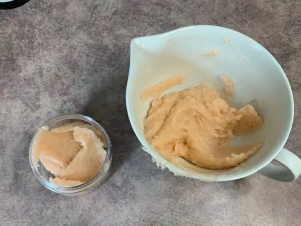 consistency of emulsified sugar scrub