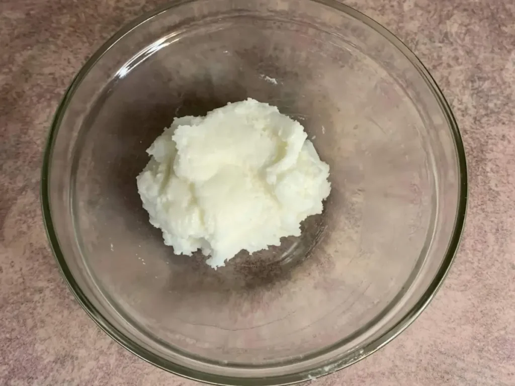 finished dough like consistency for bubble bar