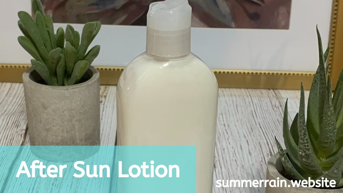 after sun lotion