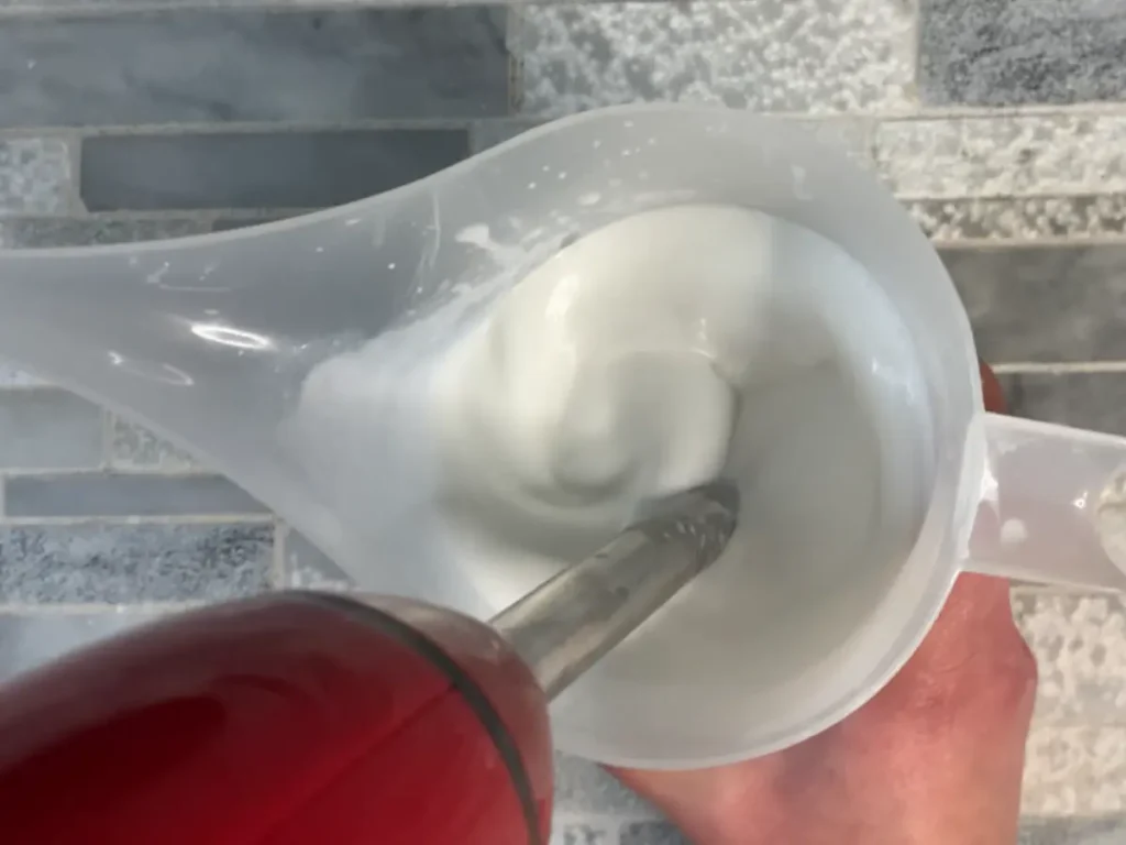 create an emulsion with immersion blender