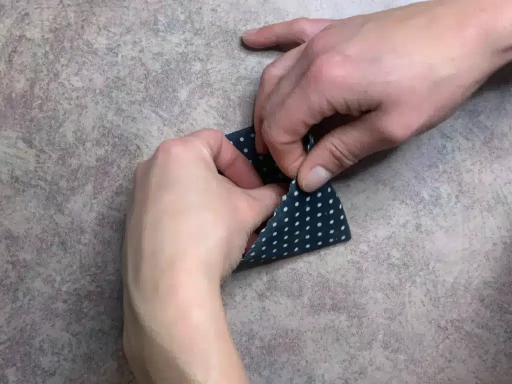 beeswax wrap showing the pouch tucking in flap