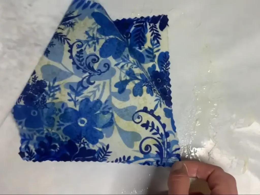 removing beeswax wrap from parchment paper