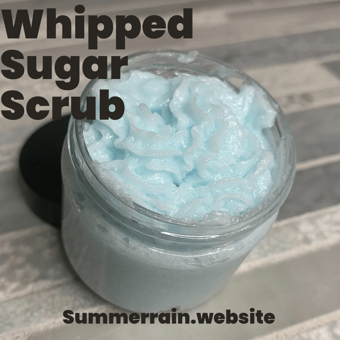 Making Whipped Sugar Scrub - Summer Rain