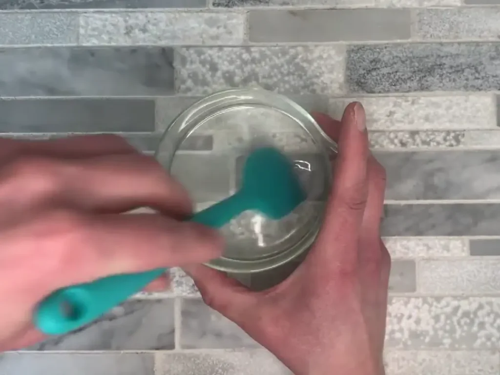 mixing salt scrub