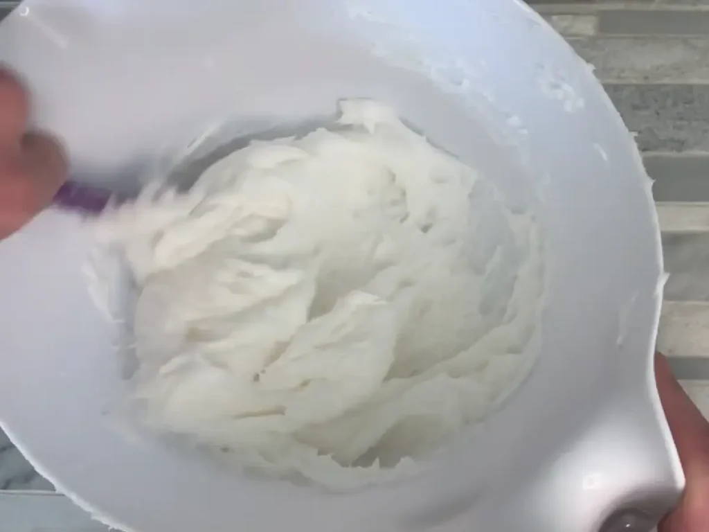 mixing whipped soap