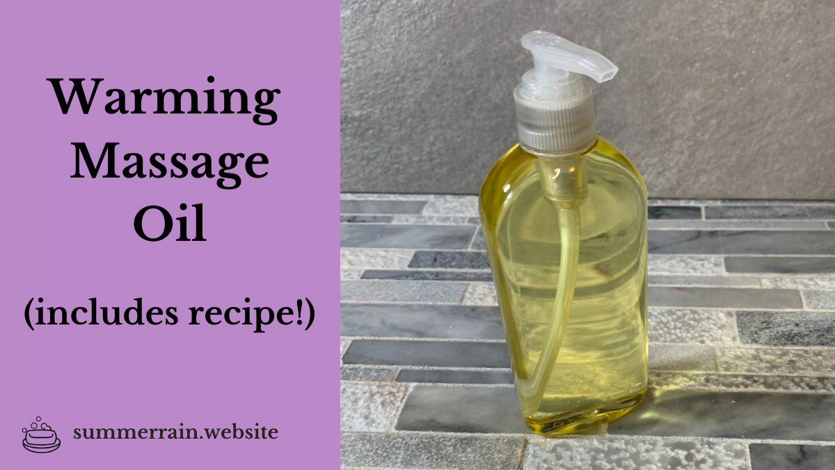 Natural Warming Massage Oil Tutorial Cinnamon Bark Infusion!