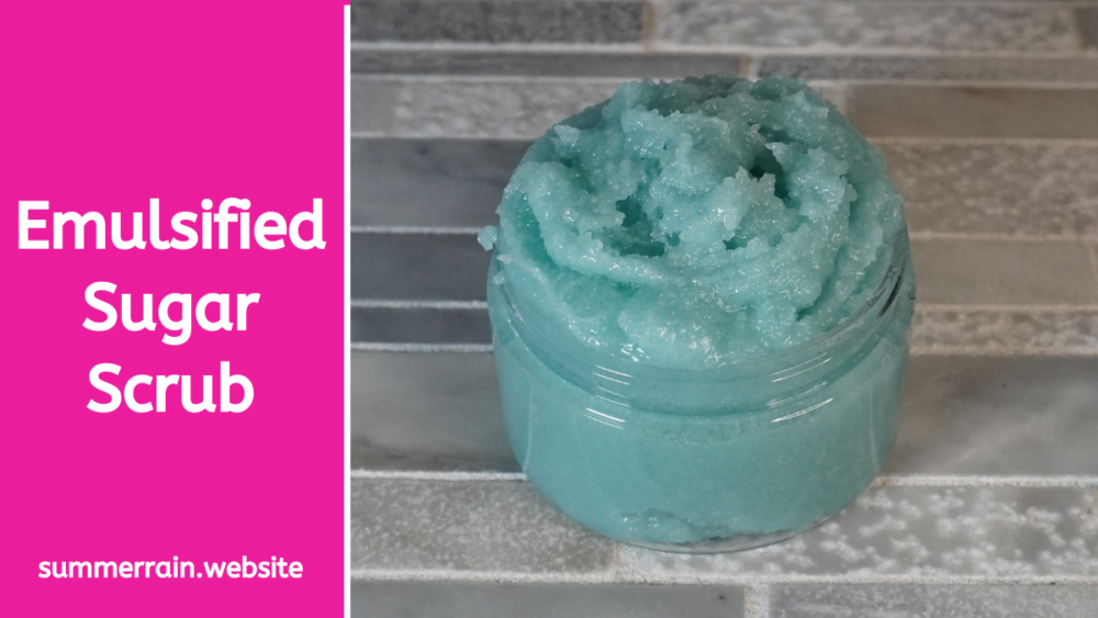 emulsified sugar scrub