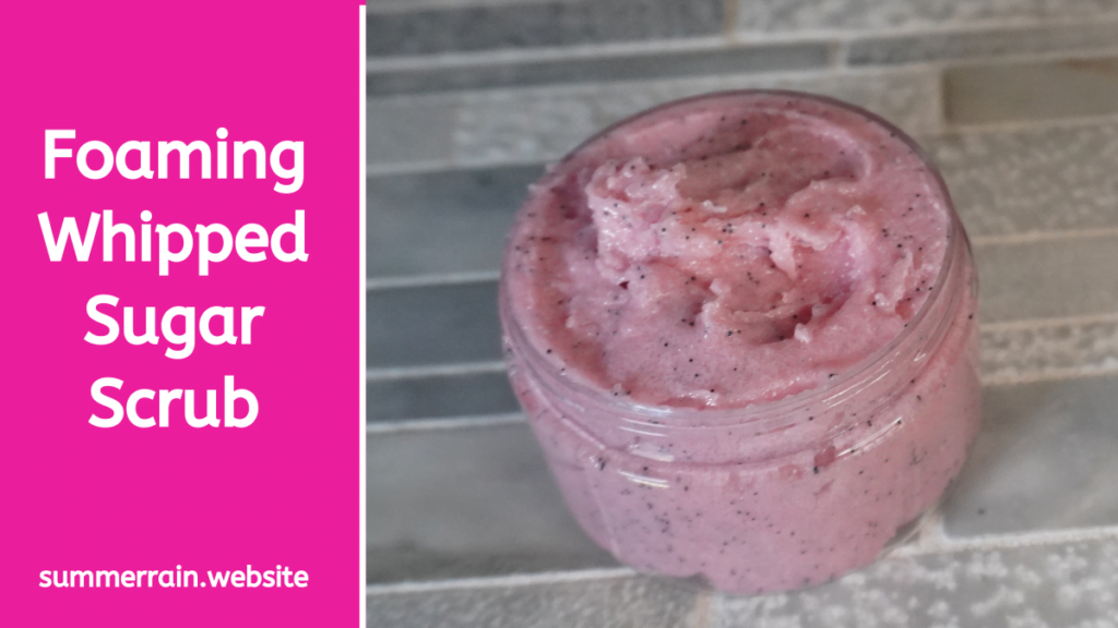 foaming whipped sugar scrub