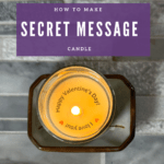 secret message candle