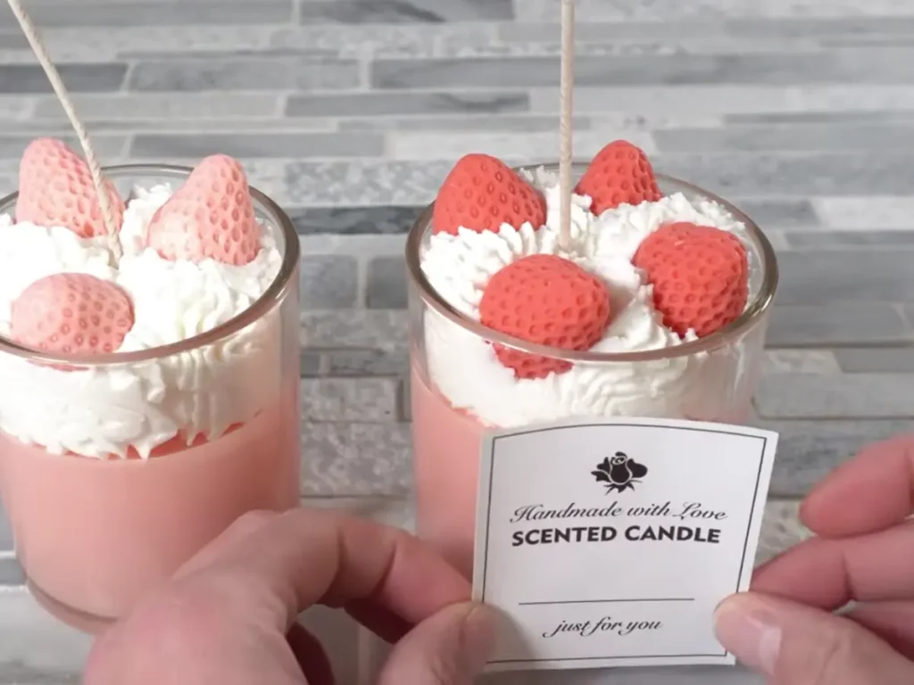 adding label to finished candles