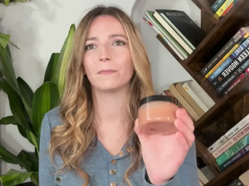 Jami holding salt scrub