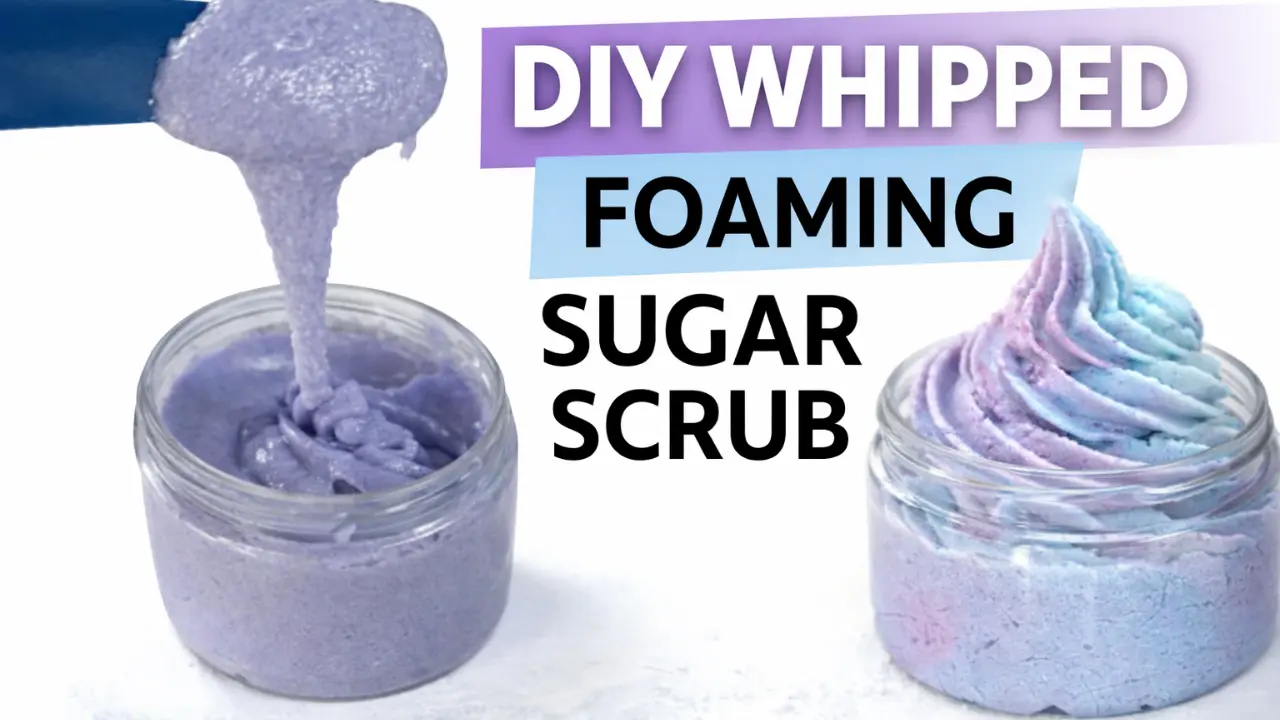 DIY foaming sugar scrub