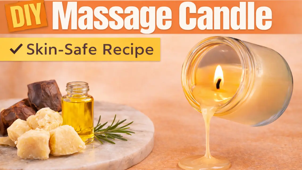 Summer rain diy massage candle