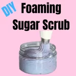 diy foaming sugar scrub