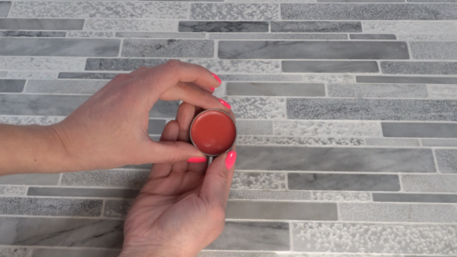 finished diy solid perfume in container